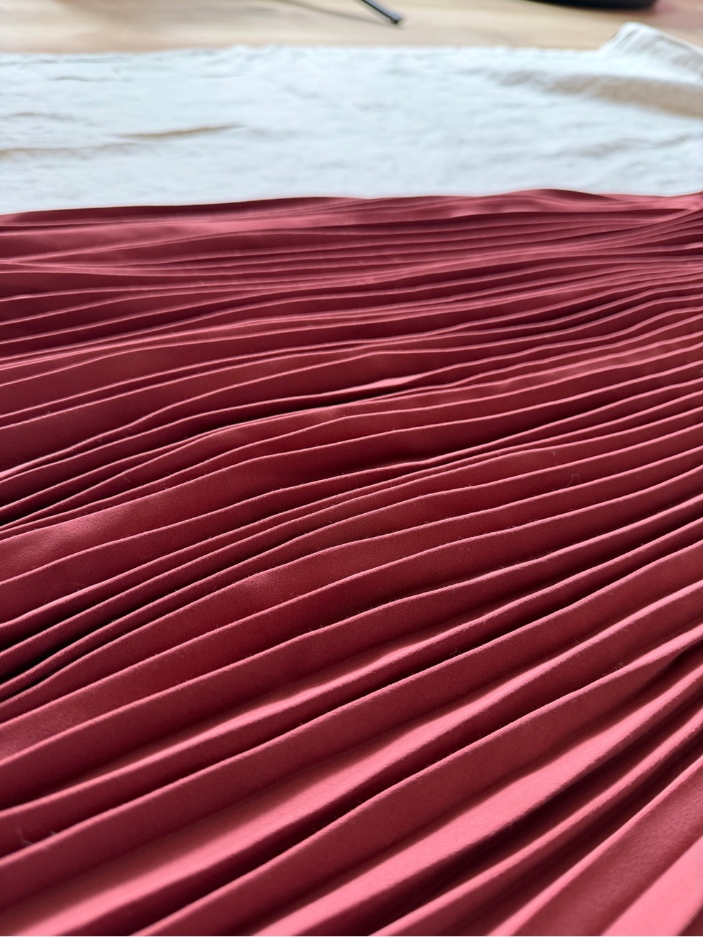 Babaton Pleated Midi Skirt in terra cotta xs - Picture 7 of 14